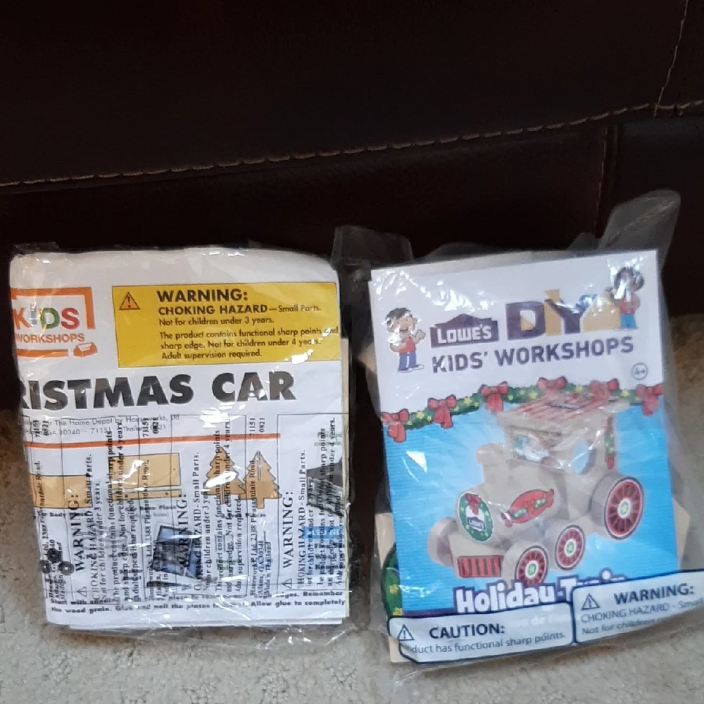 DIY Home Depot And Lowe's Kids Workshops Holiday Train Kit And Christmas Car